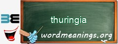 WordMeaning blackboard for thuringia
